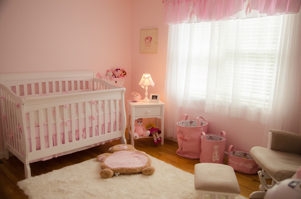baby room with crib