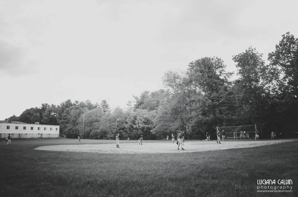 boy on baseball game