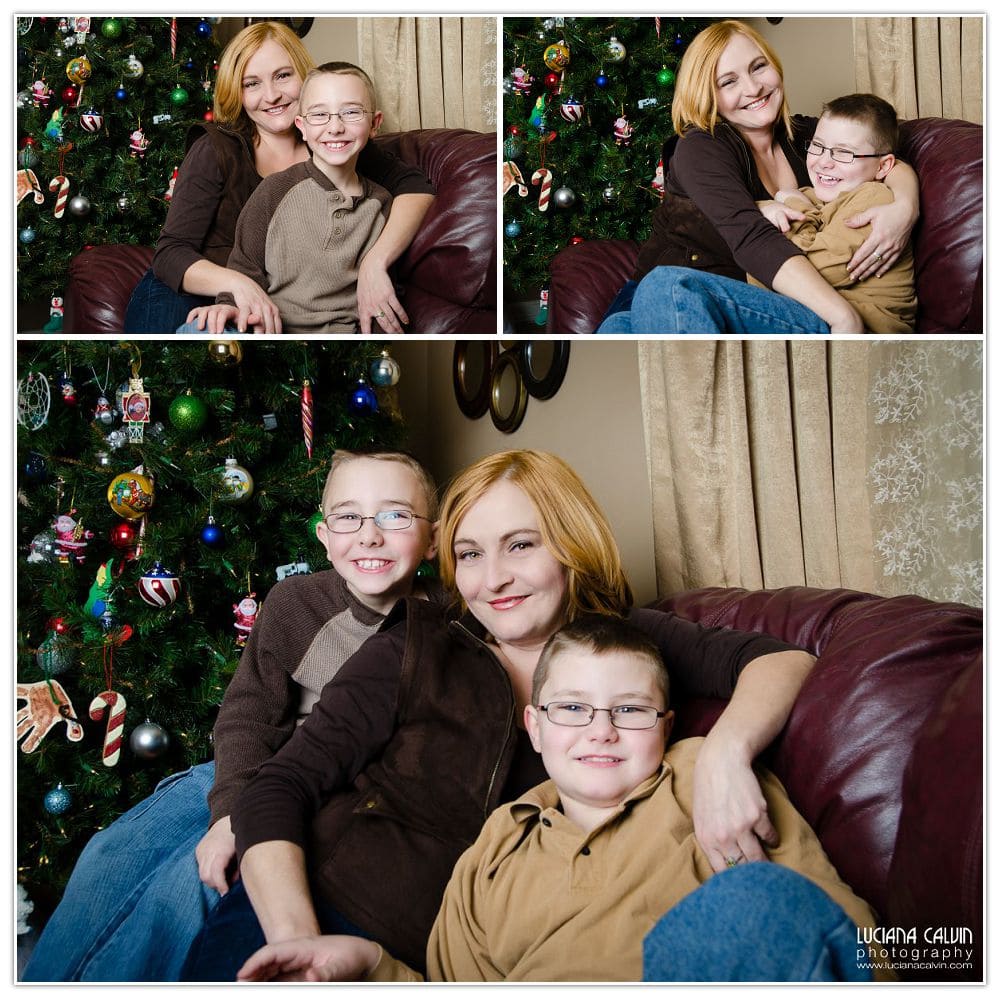 Family Collage Christmas portrait