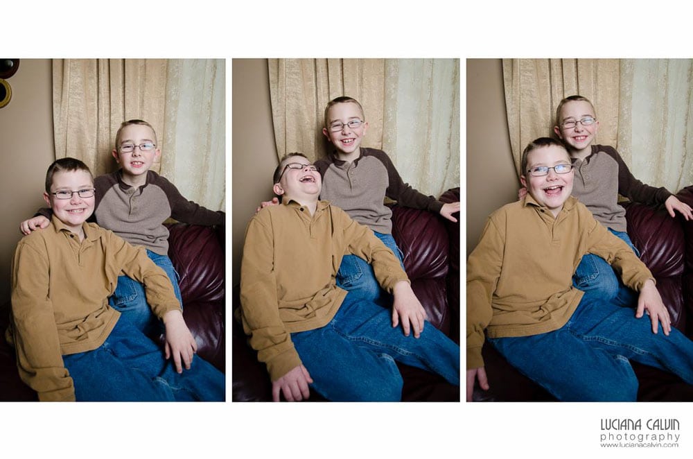 two boys being silly