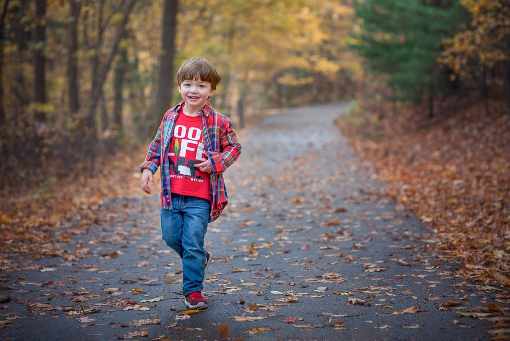 little boy running - Lowell Family photographer