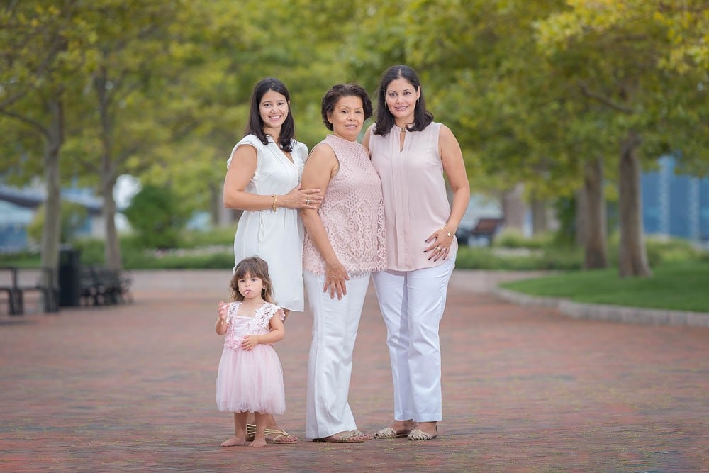 Family in East Boston for photo session