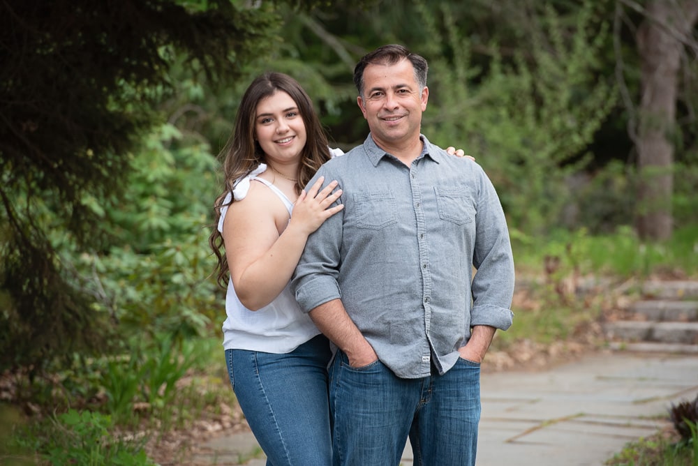 father and daughter portrait