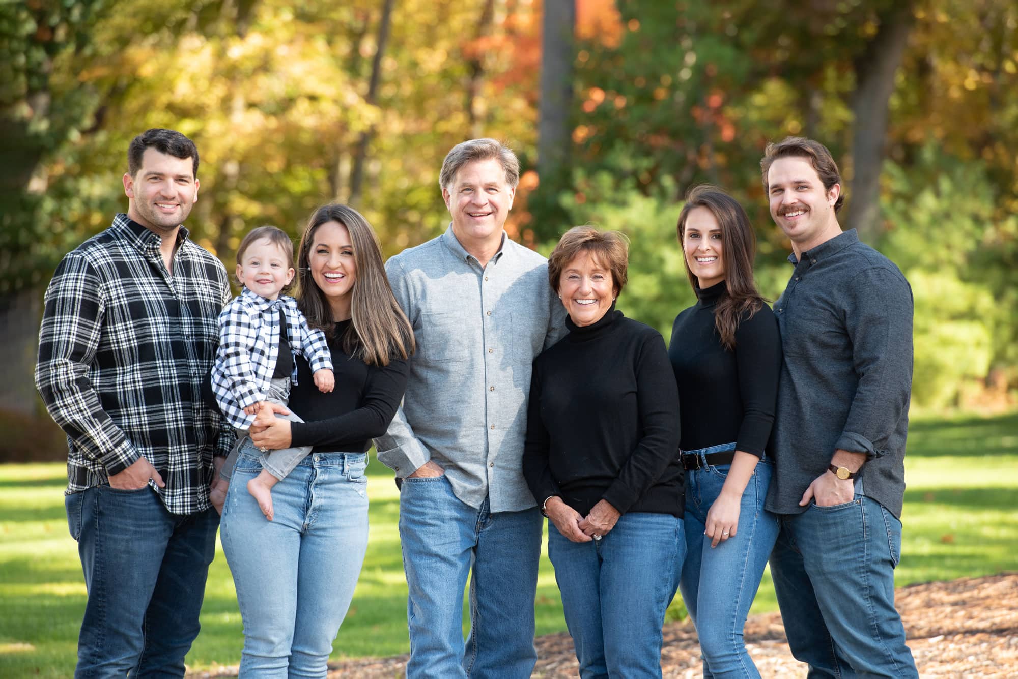 fall extended family portrait